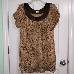 Cheetah Patterned Blouse